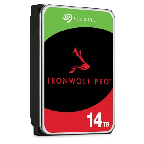 Image of Seagate IronWolf Pro 14 TB NAS Internal Hard Drive HDD - 3.5 Inch SATA 6 Gb /s 7,200 RPM 256 MB Cache for RAID Network Attached Storage, Data Recovery Service (ST14000NE0008)