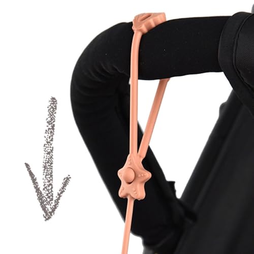 Sippy Cup Holder Strap,No Throw Baby Travel Accessories Strap | Silicone Dishwasher Safe Adjustable High Chair Bottle Bungee for High Chairs, Strollers and Water Bottles - Image 6