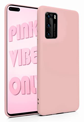 MyGadget Cover per Huawei P40 - Case Ultra Morbida Pocket Friendly con Bordi Rinforzati – Cover Silicone Antiurto e Antigraffio Duratura - Rosa