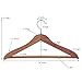 Household Essentials CedarFresh Deluxe Cedar Coat Hanger with Fixed Bar, Red,natural