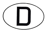 d schild kaufen  PVC Aufkleber - D - Deutschland - 301000 - Gr. ca. 17,5 x 12 cm