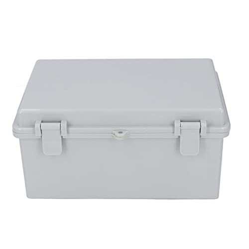 Junction Box Electrical Case, ABS IP67 Power Enclosure, 290x190x140mm Cable Junction Box with Sufficient Space for Outdoor DIY P