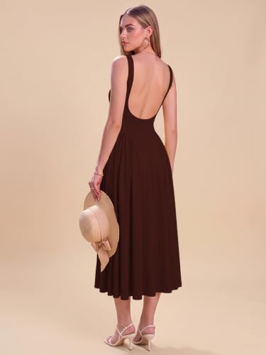 Image of Solid Fit and Flared Round Neck Gown for Women's & Girl's