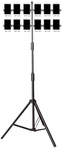 Adjustable Metal Phone Tripod Stand - Universal Mobile Holder for Video Recording, Live Streaming, Online Classes & Vlogging - Compatible with All Smartphones