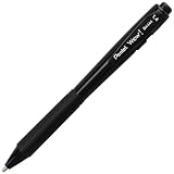 Pentel Wow! Retractable Super Smooth Ballpoint Pen, (1.4mm) Bold Line, Triangular Barrel, Black Ink, 12 Pack – view 8