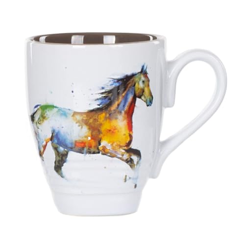 Taza de Loza con Asa Multicolor 16 Onzas miniatura 1
