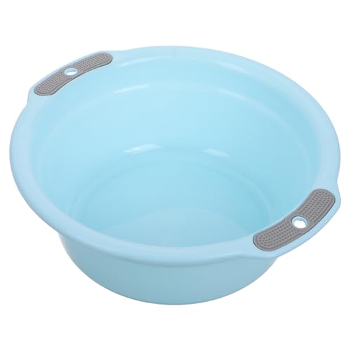 MUCKLILY Lavabo Plástico Grueso Multiusos con Asas para Lavado de Ropa Pies y Cocina Cuenco Resistente para Limpieza Facial y Verduras
