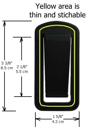 Plastic, Sew-In Style Belt Clip (Si-120) (2 Pieces) #TOP1