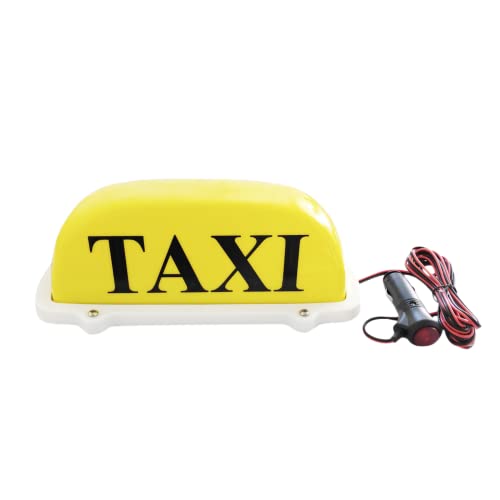 Luz LED para techo de taxi 12V con base magnética amarillo miniatura 1