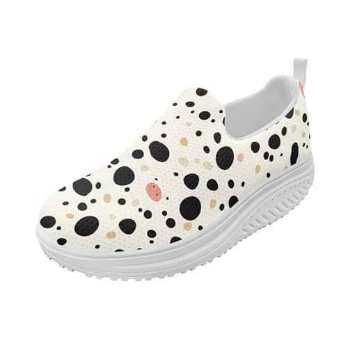 Women Walking Shoes Breathable Cushioned Workout Athletic Sneakers Lightweight Casual House Shoe Size 6-11 White Sole