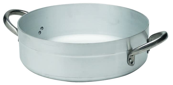 Piazza 102050 - Pentola bassa in alluminio con 2 manici, capacità 31,6 l, diametro 50 cm, altezza 16,6 cm