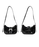 [ウィゴー] マルチWAY ショルダーバッグ ハーフムーン ベルト付き バッグ 鞄 女性用 韓国 ガーリー ストリート ギフト プレゼント 春 夏 秋 冬 レディース F ブラック