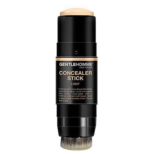 Gentlehomme Men's Concealer Stick with Brush for Dark Circles Eraser 4 Shades, Light, 8 g (Pack of 1) - Image 2