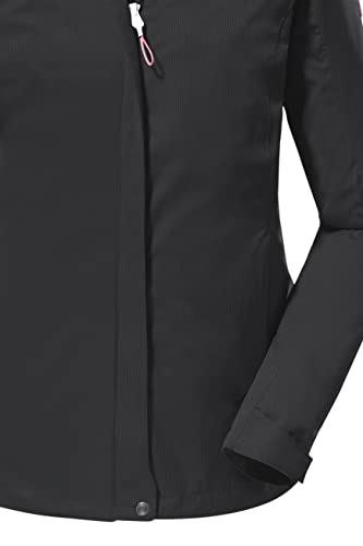 killtec Damen Funktionsjacke/Outdoorjacke mit abzippbarer Kapuze KOS 133 WMN JCKT, schwarz, 40, 38383-000