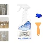 Limpiador multiusos para residuos de construcción y remodelación, Goof Off Pro Strength Remover, agente de limpieza post-construcción, con paño raspador (500ml)