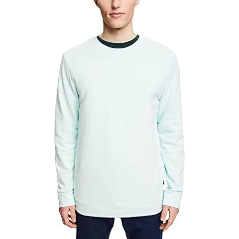 edc by Esprit Men's 022CC2J307 Sweatshirt, 390/LIGHT Aqua Green, Standard Cover