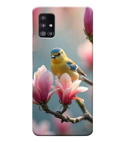 Image of Sparrow Birds Nature Printed Hard Back Case Cover Compatible for Samsung Galaxy A71 (Multicolor) - D1669