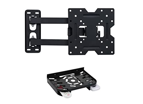 RISSACHI Heavy Duty Wall & Ceiling Mount Stand for 14 to 42 inch LED/LCD TV (Black) with Set Top Box/DTH Stand with Remote Holder Black (Ideal for All Type of Set Top Box) RISSACHI Heavy Duty Wall & Ceiling Mount Stand for 14 to 42 inch LED/LCD TV (Black) with Set Top Box/DTH Stand with Remote Holder Black (Ideal for All Type of Set Top Box)