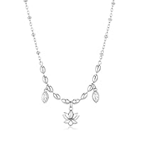 Brosway Collana Girocollo Donna In Acciaio Con Simbolo Fiore, Collana Donna Collezione Chakra - BHKN157