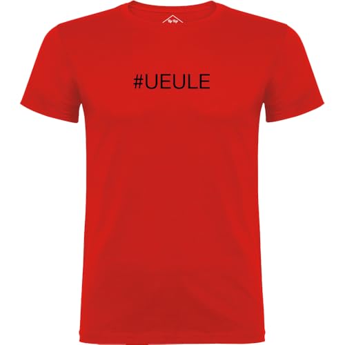 T-Shirt Homme #UEULLE Rouge avec maille respirante et coutures plates anti-irritations