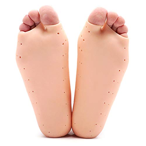 Rmisodo 3 Pairs Silicone Gel Moisturizing Socks, Non-Slip Soft Silicone Socks, Cracked Foot Prevention Socks, High Elastic Anti-Cracking Protectors Foot Care Tool With Breathable Hole For Women Men #TOP7