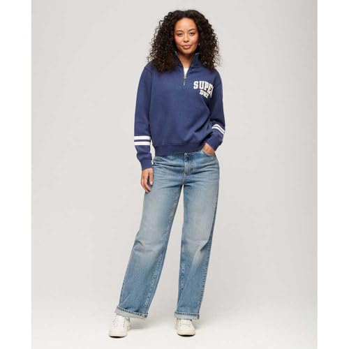 Sweat shirt Superdry Athletic Applique Half Zip US 14 - vue 7