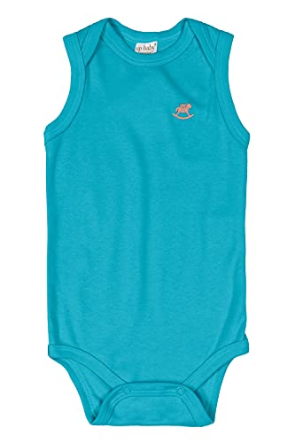 Body para Bebê Regata em Suedine bebê-unissex Up Baby,G, Azul Turqueza