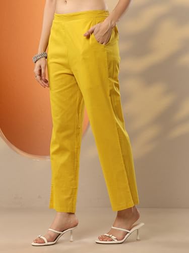 Image of Libas Printed Cotton Anarkali Kurta With Trouser and Dupatta | ethnic wear | bridal suit | occasion wear
