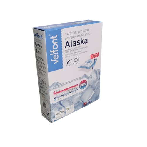 Velfont Coprimaterasso Proteggi Materasso Impermeabile con Angoli Termoregolatore in Tessuto Outlast (Matrimoniale cm 160x190/200) Bianco