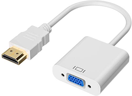 Tt@CA HDMI VGA ϊA_v^[ hdmi vgaϊP[u D-SUB 15sHDMI IX to VGA X 1080P ` ^ gѕ֗ bL ϋv vWFN^[ PC HDTV DVDΉ (zCg)
