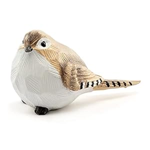 The Bridge Collection Small Chunky Carved Resin Bird Figurine