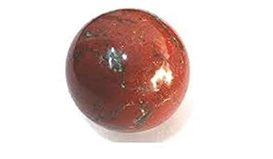 Shree Radhika Trading - Red Jasper Ball/Sphere with Stand for Reiki Healing, Grid and Aura Cleaning, Vastu Correction and Crystal Healing Stone Ball Size 20-25 mm Approx (Color : Red)