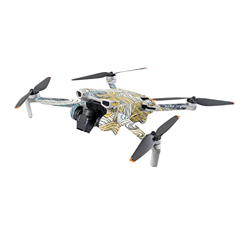 Image of MightySkins Carbon Fiber Skin Compatible with DJI Mini 3 - Turbulence | Protective, Durable Textured Carbon Fiber Finish | Easy to Apply | Made in The USA