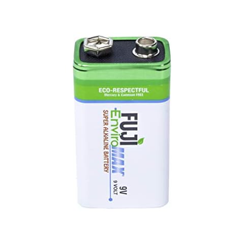 Fuji Enviromax 4600BP1 EnviroMax 9-Volt Super Alkaline Battery, White, 1 ea Cover