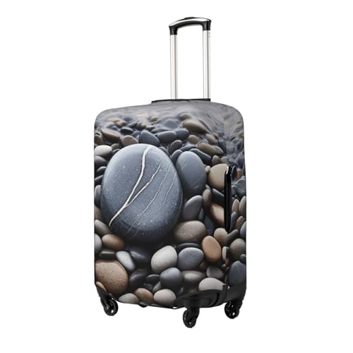 Beach Stone Print Luggage Suitcase Cover Protector Luggage Washable Covers With Concealed Zipper2