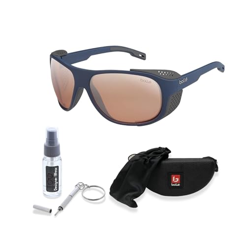 Bolle Graphite Wraparound Sunglasses for Men for Women +BUNDLE with ACCESSORY EYEWEAR KIT - Main Image