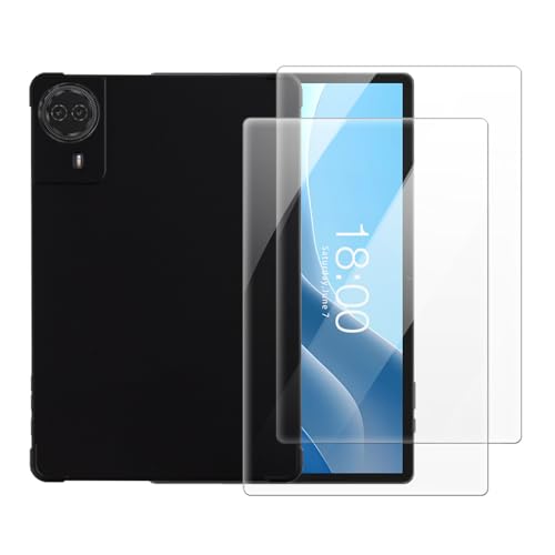 Étui Teclast T50 Plus 2024 haute résistance en silicone noir avec film de protection écran