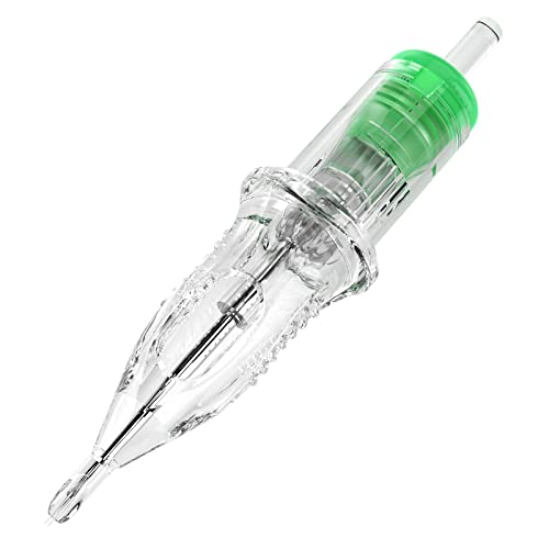 Image of Dragonhawk Classic C1 1203RS Tattoo Needle Cartridges | 20 Clear Round Shaders, Individually Sealed, Soft Shading and Small Detail Work for Beginners and Artists