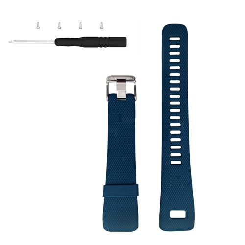 Pulsera Compatible con Garmin Vivosmart HR+, Correa de Reloj, Correa Deportiva de Silicona, Correa de Repuesto Fabricada en Silicona Suave y Duradera