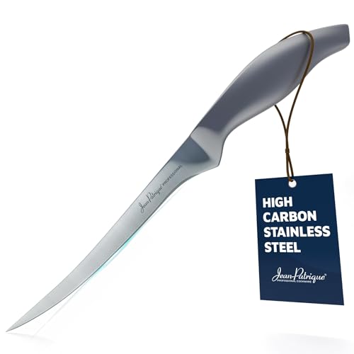 Jean-Patrique Chopaholic Stainless Steel Boning Knife, 8 inch – Thin & Flexible Fish Fillet Knife