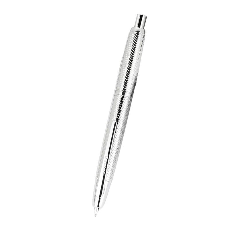Stylo plume rétractable en métal orange lot de 10 stylos rechargeables pointe fine F Papeterie A2