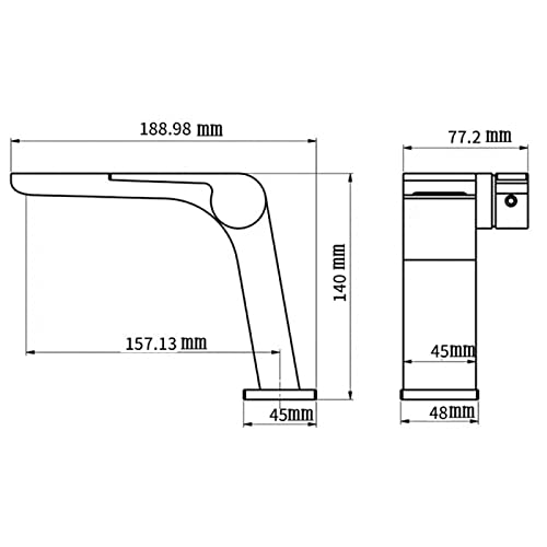 Robinet mitigeur en laiton cascade monocommande avec gestion eau chaude - 6