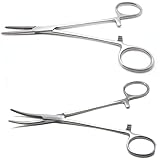 Pince a Clamper 12.5cm - Courbe/Droite - Griffe Pince a Clamper pour artisans,pêcheurs,cho...