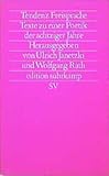  Tendenz Freisprache: Texte zu einer Poetik der achtziger Jahre