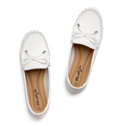 Image of Herstyle Loafers for Women - Slip-On Business Flats Shoes | Dressy Casual Walking Flats with Memory Foam Insole | Lightweight & Comfortable Moccasins for Office & Travel
