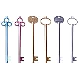 WJnflQN Bolígrafos vintage con forma de llave, 6 bolígrafos con forma de llave, escritura suave, bonitos y elegantes, útiles escolares decorativos para escribir artículos de papelería