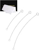 VANBARIS 925 Sterling Silver Necklace Extender Sterling Silver Necklace Chain Extenders for Women Chain Bracelet Anklet Jewelry Extension for Necklaces, 3 Piece Set (2, 3, 4 Inches)