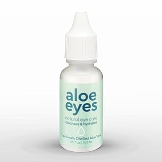 Aloe Eyes Drops - Preservative-Free Dry Eye Relief - Natural Eye Care - Alternative to Eye Wipes - Contact Lens Friendly - 0.5 Fl oz