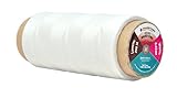Mandala Crafts 0.45mm Leather Sewing Hand Stitching Jewelry Craft Round Waxed Thread String Cord (0.45mm, White)