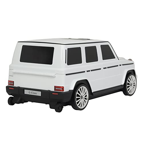 Image of Best Ride On Cars Mercedes G-Class Suitcase Ride On Push Car, Carry-On Luggage for Travel, Realistic Car Look, Inbuilt Storage Space, Compact Size, for Kids Aged 2-6 Years
